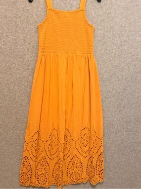 Mustard Smocked Sundress